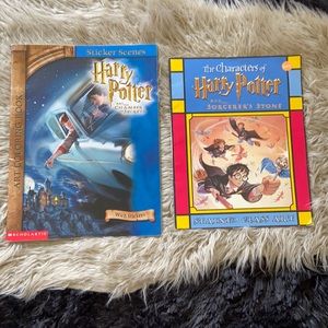Harry Potter Bundle Coloring Sticker Book & Stained Glass Art